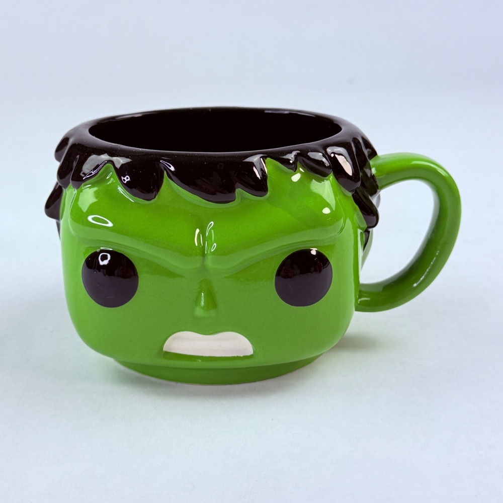 Funko Pop Marvel Incredible Hulk Sculpted‎ Ceramic Mug Green 2022 Marvel Comics